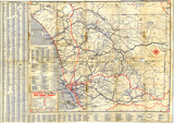 Texaco Touring Map of San Diego County Overview
