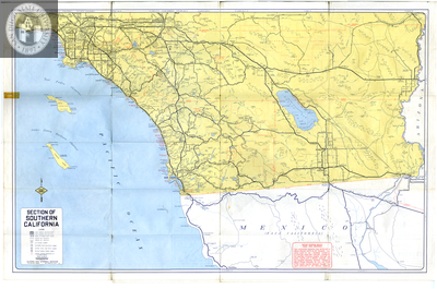 Section of Southern California Map