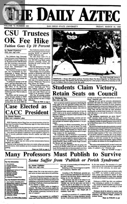 The Daily Aztec: Friday 03/10/1989