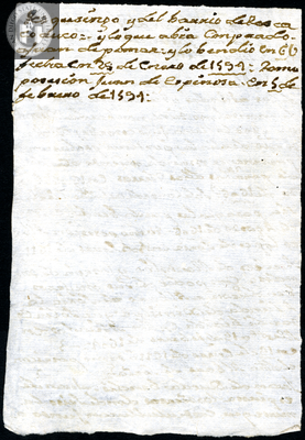 Urrutia de Vergara Papers, back of page 3, folder 1, volume 1
