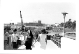 Student union site--view from walkway, 1966