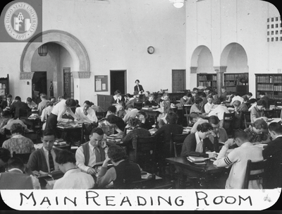 Main reading room, 1935