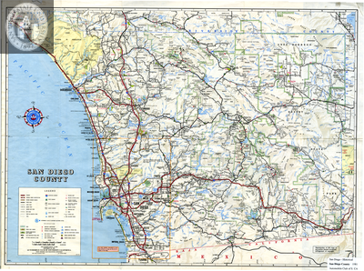 San Diego County Map 1981