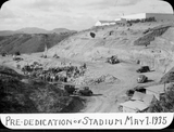 Pre-dedication of stadium May 1, 1935