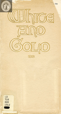 White and Gold yearbook, 1912