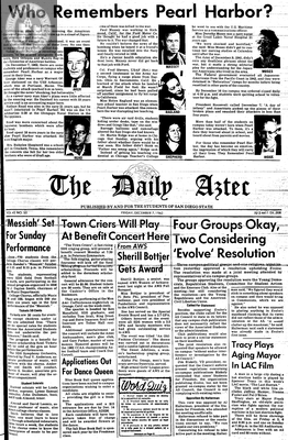 The Daily Aztec: Friday 12/07/1962