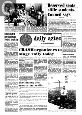 San Diego State Daily Aztec: Thursday 09/24/1970