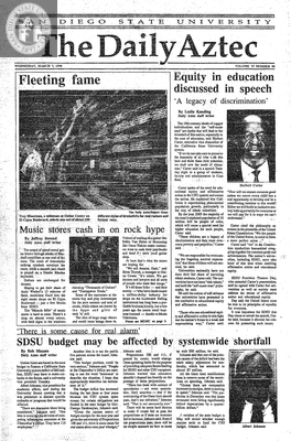 The Daily Aztec: Wednesday 03/07/1990