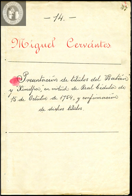 Urrutia de Vergara Papers, folder 14, volume 2, 1754