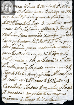 Urrutia de Vergara Papers, page 2, folder 1, volume 1