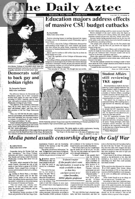 The Daily Aztec: Friday 04/26/1991