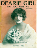 Dearie girl, do you miss me, 1915