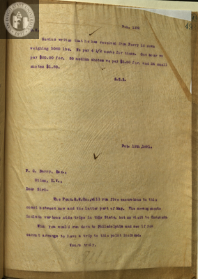 Letter from E. S. Babcock to G.K.