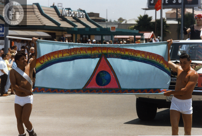 Gay & Lesbian Latinos con Orgullo in the San Diego Pride parade, 1995