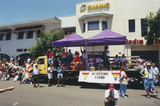 Reviewing stand at Pride parade