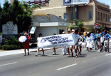 National Organization for Women banner in Pride parade, 1992