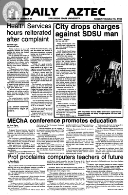 Daily Aztec: Tuesday 10/18/1983
