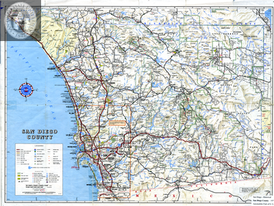 San Diego County Map 1979