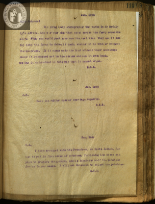 Letter from E. S. Babcock to G. K.