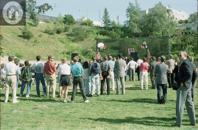 The old Aztec Bowl groundbreaking, 1995