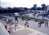Guests on walkway during Centennial, 1997