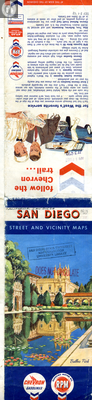 San Diego Street and Vicinity Map 1960 Front Cover