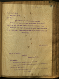 Letter from E. S. Babcock to F. S. Ecker, Esq.