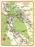 Map of California-Nevada inset of San Francisco