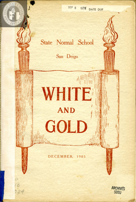White and Gold yearbook, 1905