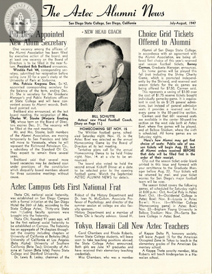 The Aztec Alumni News, Volume 2, Number 4, July-August 1947