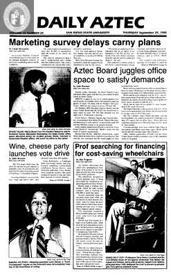 Daily Aztec: Thursday 09/29/1983